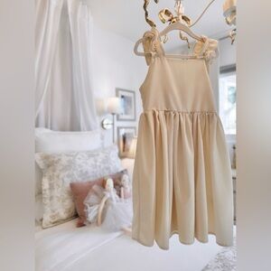 Girls Buttercream Ruffle Bow Back Dress - 5T